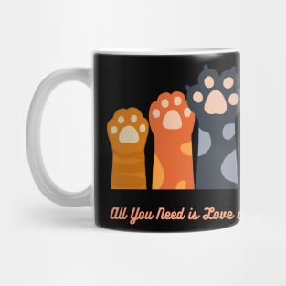 Cat Paw -Abstract Cat Paw Mug